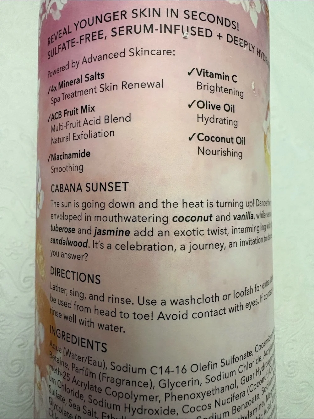 Nakery Beauty SkinRenew Face, Body + Hair Wash — Cabana Sunset